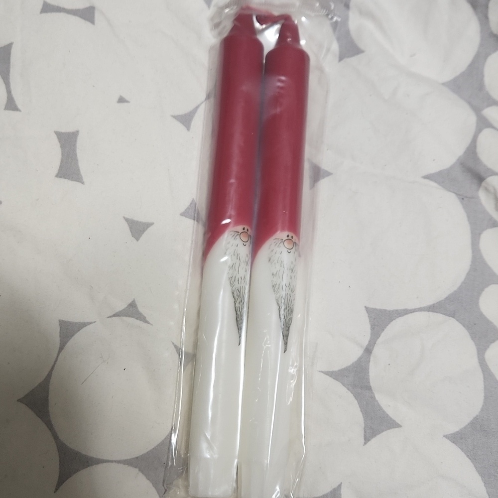 Finnish Bearded Elf Taper Candles Set of 2 - Picture 2 of 3